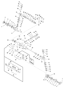 Transaxle Service Parts - Shibuara (1724273) Diagram and Parts List for 2690956-00  Simplicity Lawn Tractor
