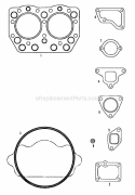Part Location Diagram of 2097676 Simplicity Gasket, Exhaust Manifold