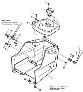 Dash Group Diagram and Parts List for 7116H 1690489 Simplicity Lawn Tractor