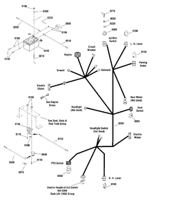 Electrical Group Diagram and Parts List for ZT1842 2691139-00 Simplicity Lawn Tractor