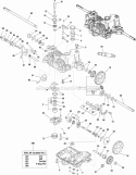 Transmission Service Parts - Tuff Torq K51F Transaxle Group (1724414) Diagram and Parts List for 1694310  Simplicity Lawn Tractor