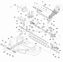 38 Mower Deck - Height Adjustment  Roller Bar Group (985582) Diagram and Parts List for 1693541  Simplicity Lawn Tractor