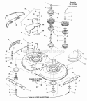 40 Mower Deck - Housing Arbors  Blades (986243) Diagram and Parts List for 2690055  Simplicity Lawn Tractor