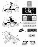 Decals Group - Safety  Common (C986117) Diagram and Parts List for 1694316  Simplicity Lawn Tractor