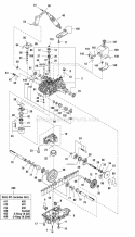Transmission Service Parts - Tuff Torq K62K (1721405) Diagram and Parts List for 2690059  Simplicity Lawn Tractor