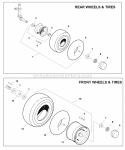 Part Location Diagram of 1723227SM Simplicity Wheel and Tire Asembly, Rear, (Includes Figure. Nos. 2, 3, 4, 5,