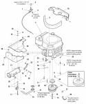 Engine Group - Electric Clutch - 16Hp Kohler Cv460 (E986007) Diagram and Parts List for 1694463  Simplicity Lawn Tractor
