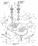 40 Mower Deck - Housing Arbors  Blade (Serial No 1999 And Below) (S0986247) Diagram and Parts List for 2690058  Simplicity Lawn Tractor