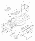 Frame Group (985857) Diagram and Parts List for 1693917  Simplicity Lawn Tractor