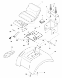 Seat  Seat Deck Group (985578) Diagram and Parts List for 1693551  Simplicity Lawn Tractor
