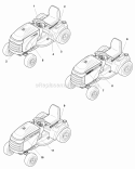 Decals Group - Brand  Model (B985978) Diagram and Parts List for 1694016  Simplicity Lawn Tractor