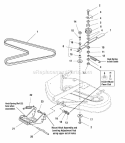 38 Mower Deck - Belt Idler Arm  Hitch (986056) Diagram and Parts List for 1693966  Simplicity Lawn Tractor
