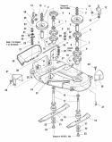 38 Mower Deck - Housing Arbors  Blades Group (986782 986783) Diagram and Parts List for 2690320  Simplicity Lawn Tractor
