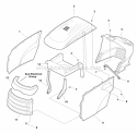 Hood Grill  Dash Group (985897) Diagram and Parts List for 1694014  Simplicity Lawn Tractor