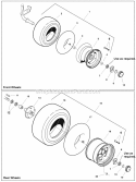 Wheels  Tires Group (W985914) Diagram and Parts List for 1694014  Simplicity Lawn Tractor
