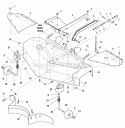 48 Mower Deck - Housing  Cover Group (986438 987107) Diagram and Parts List for 2690140  Simplicity Lawn Tractor