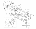 Part Location Diagram of 5300030SM Simplicity Deck Shell W/Decals, 48-In
