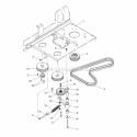 Pump Drive Group (197Pdr0) Diagram and Parts List for 1694769  Simplicity Lawn Tractor