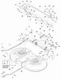 40 Mower Deck - Height Adjustment  Roller Bar (985960) Diagram and Parts List for 1694256  Simplicity Lawn Tractor