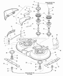 40 Mower Deck - Housing Arbors  Blades (986259) Diagram and Parts List for 2690023  Simplicity Lawn Tractor