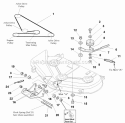 44 Mower Deck - Belt Idler Arm  Hitch Group (985348) Diagram and Parts List for 1693917  Simplicity Lawn Tractor