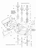 44 Mower Deck - Housing Arbors  Blades (985346Aa) Diagram and Parts List for 1693917  Simplicity Lawn Tractor