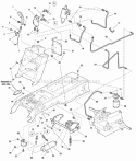 Lift Group - Hydraulic Lift With Power Steering (985884) Diagram and Parts List for 2690255  Simplicity Lawn Tractor