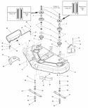 50 Mower Deck - Housing Arbors  Blades Group (987077 987215) Diagram and Parts List for 2690439  Simplicity Lawn Tractor