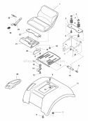 Seat Deck Group (986394) Diagram and Parts List for 2690397  Simplicity Lawn Tractor