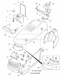 Hood Dash  Fuel Tank Group (986688 986689 986769) Diagram and Parts List for 2690397  Simplicity Lawn Tractor