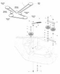 44  50 Mower Deck - Belt  Idler Group - Kohler  BS Vanguard Diagram and Parts List for 2690451  Simplicity Lawn Tractor