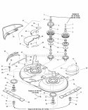 40 Mower Deck - Housing Arbors  Blades (986248 987166 987328 987329) Diagram and Parts List for 2690059  Simplicity Lawn Tractor