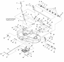 38 Mower Deck - Height Adjustment  Roller Bar Group (987081 987303) Diagram and Parts List for 2690471  Simplicity Lawn Tractor