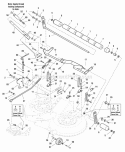 40 Mower Deck - Height Adjustment  Roller Bar (986816) Diagram and Parts List for 2690338  Simplicity Lawn Tractor
