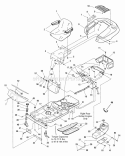 Part Location Diagram of 1734006ASM Murray Frame & Spindles Assembly
