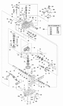 Transmission Service Parts - Tuff Torq K66L (Before Serial No 2000676239) (1721952) Diagram and Parts List for 1694625  Simplicity Lawn Tractor