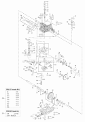 Transmission Service Parts - Tuff Torq K664J (1735070) Diagram and Parts List for 2690773  Simplicity Lawn Tractor