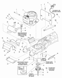 Engine Group - Electric Clutch - 21Hp Briggs  Stratton Vanguard (987912) Diagram and Parts List for 2690773  Simplicity Lawn Tractor