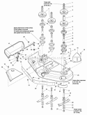 50 Mower Deck - Housing Arbors  Blades Group (985972 986090 987129) Diagram and Parts List for 2690255  Simplicity Lawn Tractor