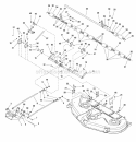 54 Mower Deck - Electric Height Adjustment  Roller Bar Group (2987667) Diagram and Parts List for 2690681  Simplicity Lawn Tractor