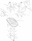38 Mower Deck - Housing Arbors  Blades (988134 2988198) Diagram and Parts List for 2690822  Simplicity Lawn Tractor