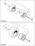 Wheels  Tires Group (2988024) Diagram and Parts List for 2690782  Simplicity Lawn Tractor