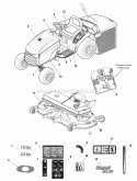 Decals Group (2988767 2988768) Diagram and Parts List for 2690849  Simplicity Lawn Tractor