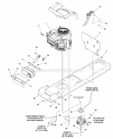 Engine Group - 165Hp  185Hp Briggs  Stratton (988130 988601) Diagram and Parts List for 2690822  Simplicity Lawn Tractor
