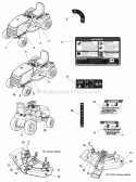 Decals Group (D987670 D987904) Diagram and Parts List for 2690792  Simplicity Lawn Tractor