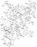 Frame  Front Axle Group (986847 988000) Diagram and Parts List for 2690965  Simplicity Lawn Tractor