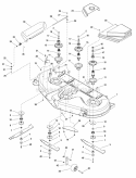 54 Mower Deck - Housing  Arbor Group (2987553 2987554) Diagram and Parts List for 2690565  Simplicity Lawn Tractor