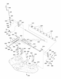 52 Mower Deck - Height Adjustment  Roller Bar Group (2990130) Diagram and Parts List for 2691015-00  Simplicity Lawn Tractor