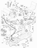 Electrical Group (2989256 2990099) Diagram and Parts List for 2691017  Simplicity Lawn Tractor