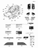 Decals (2990171) Diagram and Parts List for 2691037-00  Simplicity Lawn Tractor